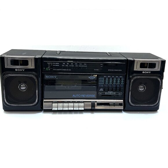 Vintage Sony CFS-1010 AM FM Stereo Cassette Player Recorder Boombox Radio